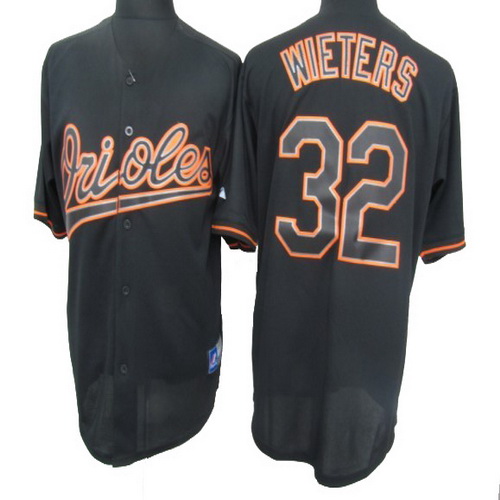 AL Eeat Baltimore Orioles Black Fashion 32 Matt Wieters MLB Jerseys
